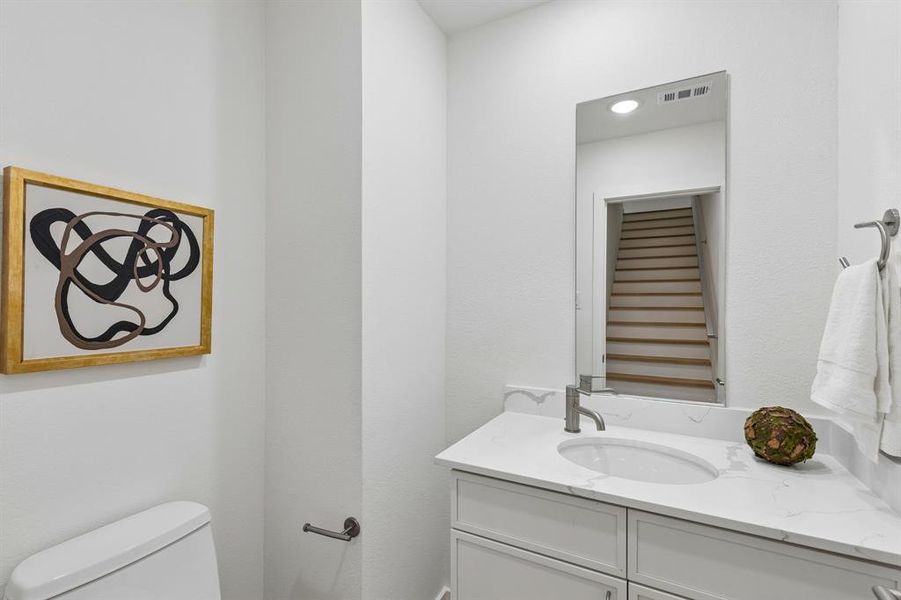 Furnished interior view inside a new home in , Dallas (Image 23).