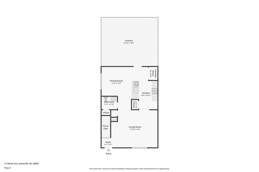 2D floor plan layout of this home in , Asheville, NC (Image 5).