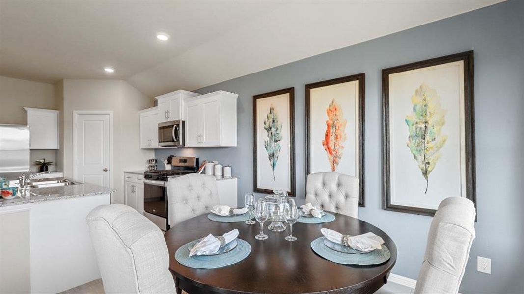 Furnished interior view inside a new home in Lonestar at Liberty Trails, Fort Worth (Image 11).