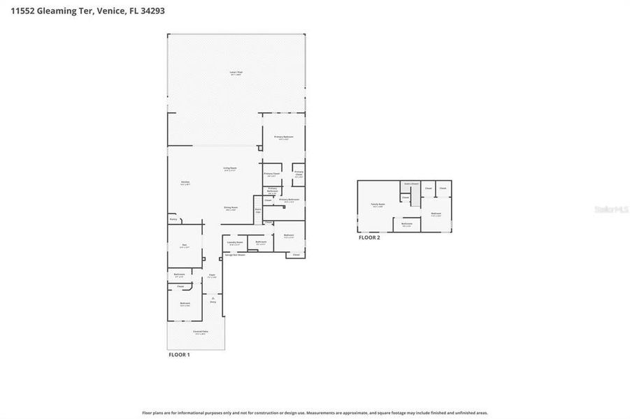 2D floor plan layout of this home in , Venice, FL (Image 5).