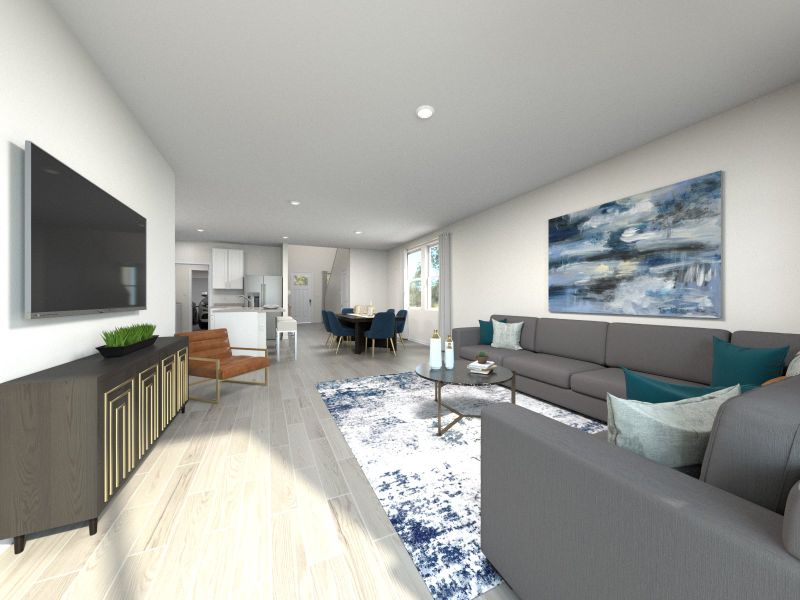 Furnished interior view inside a new home in The Grove at Stuart Crossing - Premier Series, Bartow (Image 4).