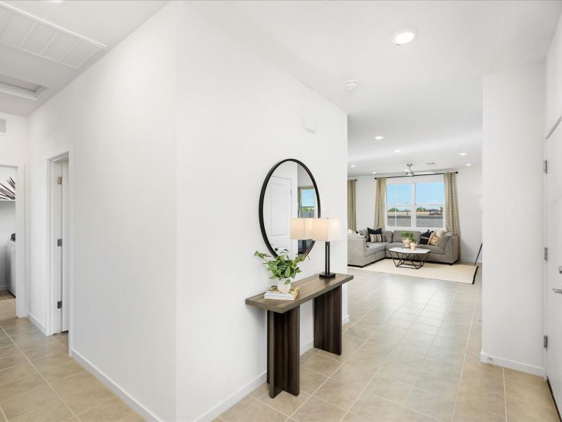 Foyer in Cedar Floorplan at Silva Farms