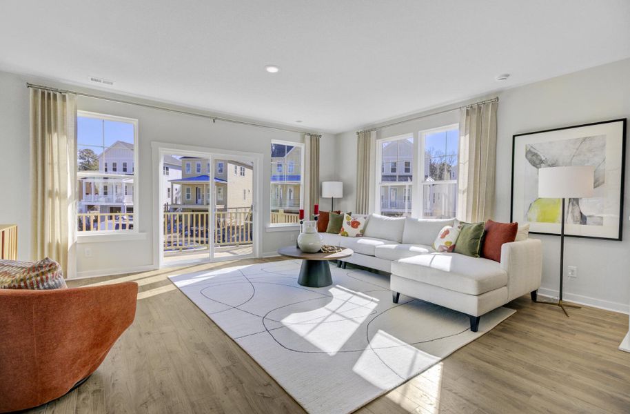 Furnished interior view inside a new home in , Johns Island (Image 13).