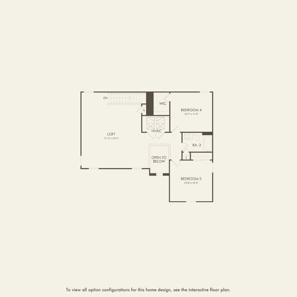 2D floor plan layout for the Coral Grand by Pulte Homes in Avera, Orlando, FL (Image 4).