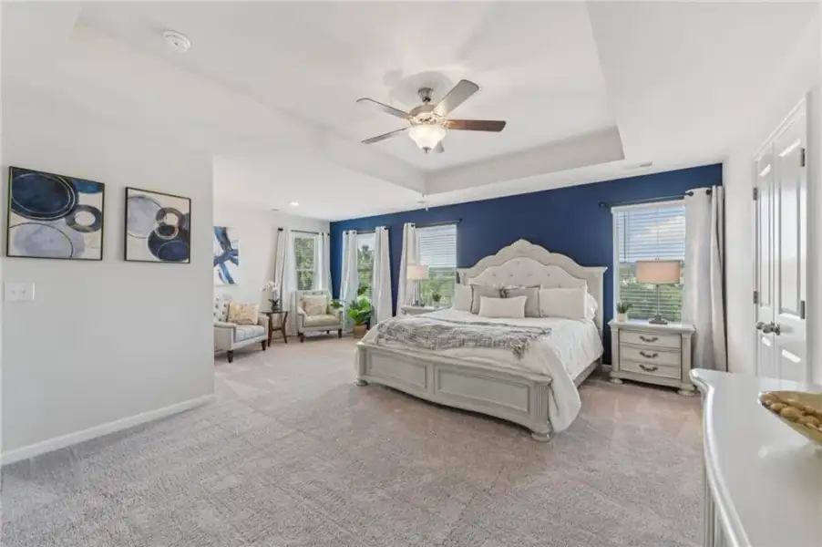 Furnished interior view inside a new home in The Hills at Cedar Creek, Winder (Image 61).