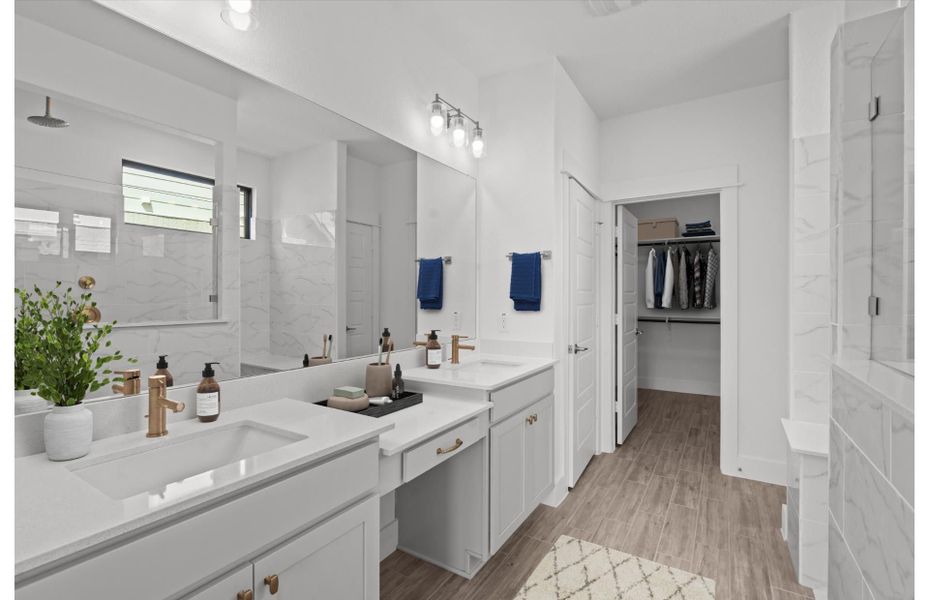 Furnished interior view inside a new home in Davis Ranch, San Antonio (Image 2). Furnished interior view inside a new home in Davis Ranch, San Antonio (Image 2).