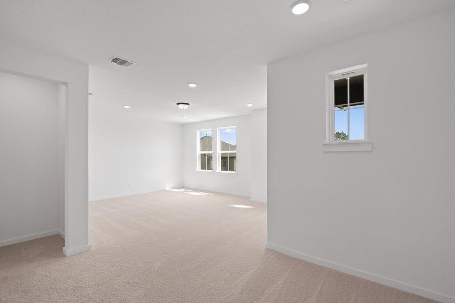 Spacious, unfurnished interior of a new home in Wolf Ranch, Georgetown (Image 30). Spacious, unfurnished interior of a new home in Wolf Ranch, Georgetown (Image 30).