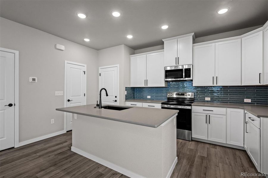 Furnished interior view inside a new home in Revel Crossing at Wolf Ranch – The Ascent Collection, Colorado Springs (Image 8).