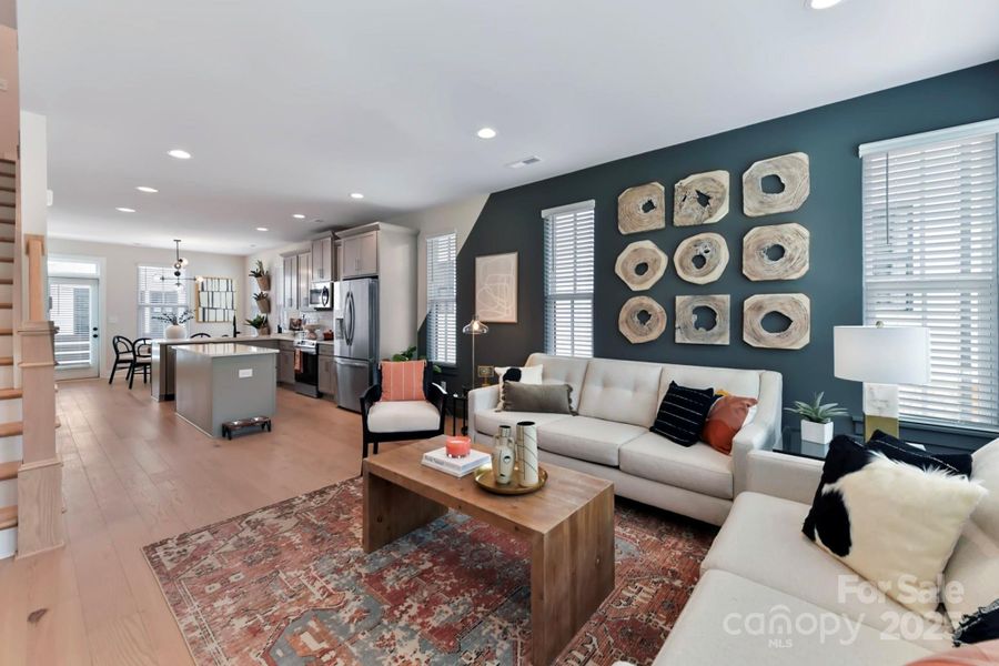 Furnished interior view inside a new home in , Charlotte (Image 4).