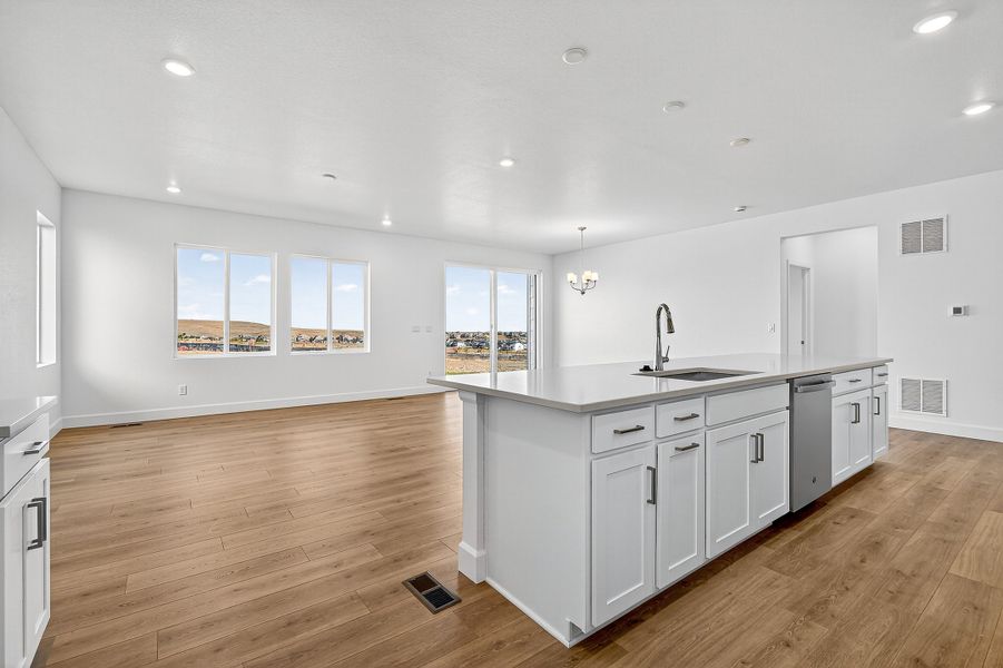 Furnished interior view inside a new home in Trailstone City Collection, Arvada (Image 8).