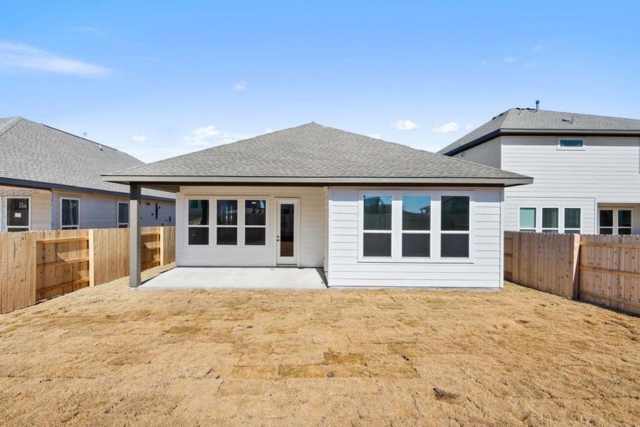 Exterior details and patio area of a home in Park Central, Georgetown (Image 24).