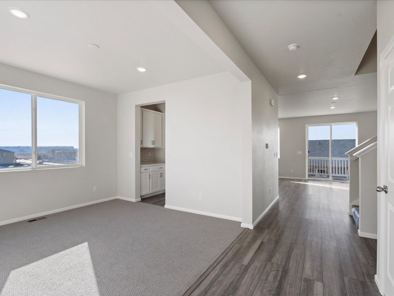 Spacious, unfurnished interior of a new home in Buffalo Highlands: The Canyon Collection, Commerce City (Image 4).