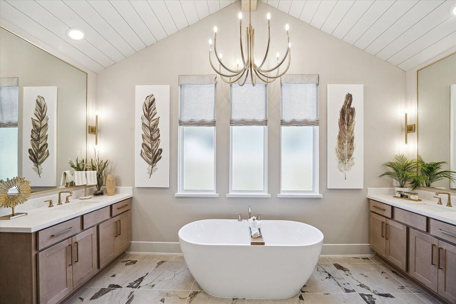 Representative furnished interior of a home built from the The Collins by Westin Homes in Flora, Hutto (Image 18).