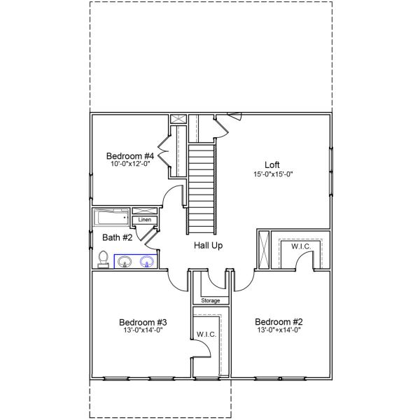 2D floor plan layout of this home in Ellington, Elgin, SC (Image 3).