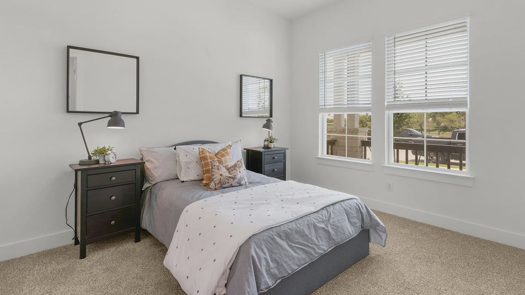 Furnished interior view inside a new home in Lariat, Liberty Hill (Image 6). Furnished interior view inside a new home in Lariat, Liberty Hill (Image 6).