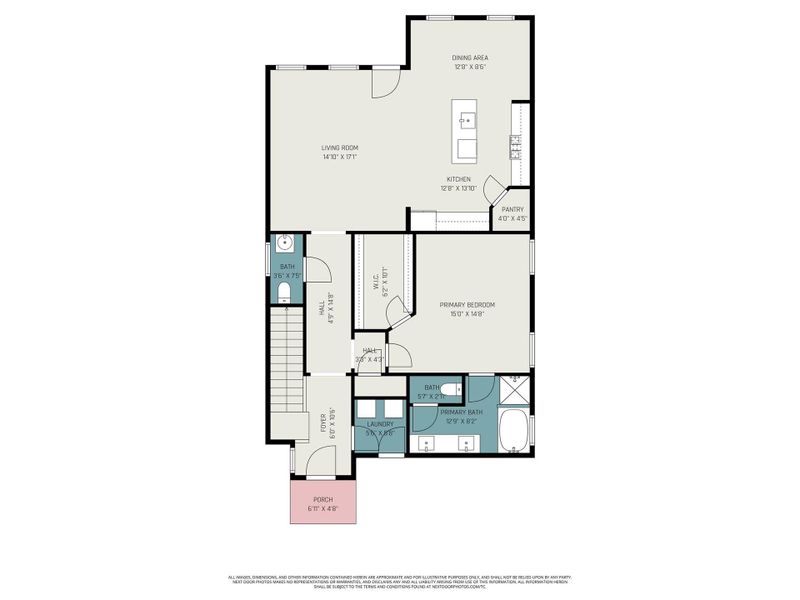 2D floor plan layout of this home in , Baytown, TX (Image 6).