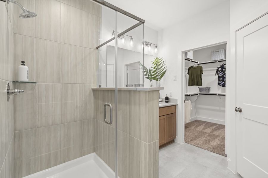 Furnished interior view inside a new home in Meridiana, Manvel (Image 17).