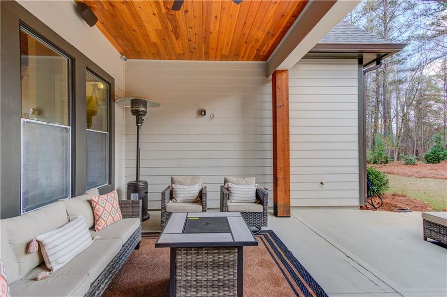 Exterior details and patio area of a home in , Suwanee (Image 24).