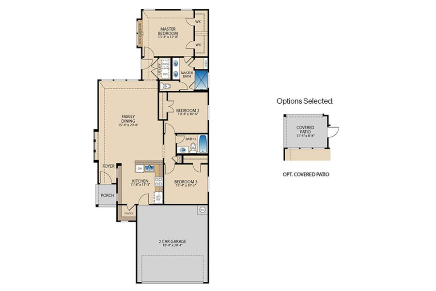 2D floor plan layout of this home in Keeneland, Aubrey, TX (Image 3). 2D floor plan layout of this home in Keeneland, Aubrey, TX (Image 3).