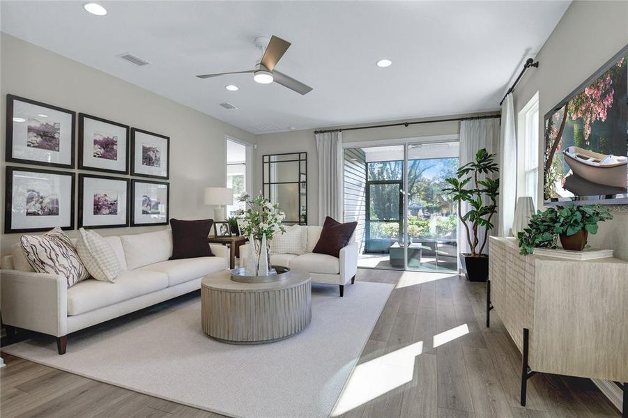 Furnished interior view inside a new home in Waterset, Apollo Beach (Image 17).