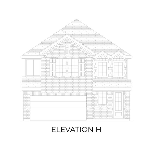 Representative rendering of the exterior for the Harrison F by First Texas Homes (Image 17).