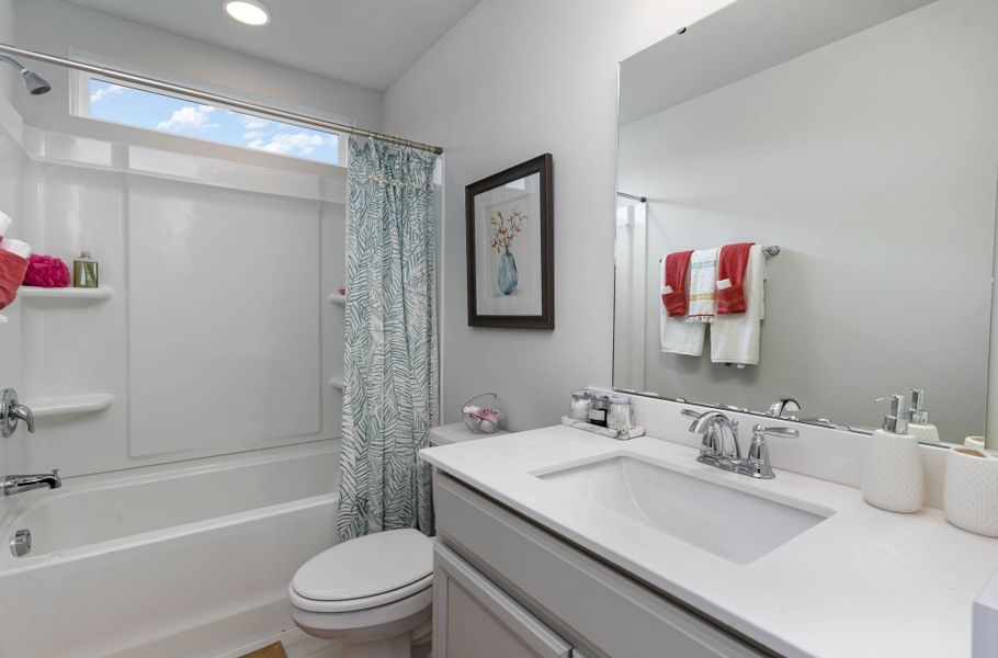 Representative furnished interior of a home built from the TILLMAN by D.R. Horton in Brunswick Plantation, Calabash (Image 27).