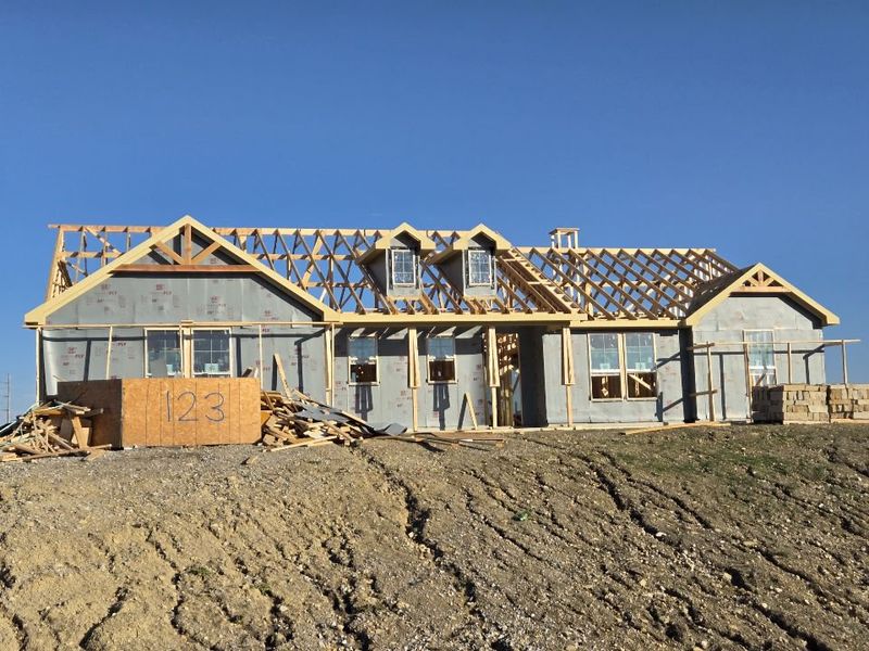 In-progress construction of a new home in Hillview Addition, Decatur, TX (Image 2). In-progress construction of a new home in Hillview Addition, Decatur, TX (Image 2).