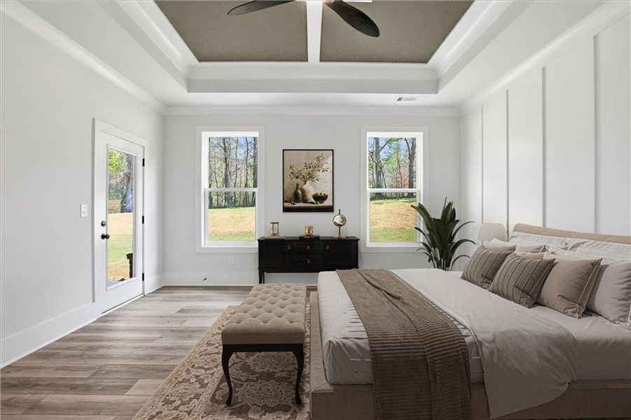 Furnished interior view inside a new home in , Hoschton (Image 43).