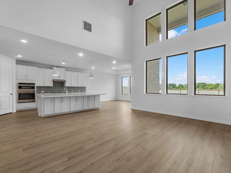 Gathering room. Sample product photo. Actual exterior and interior selections may vary by homesite. Photo may be virtually staged. Gathering room. Sample product photo. Actual exterior and interior selections may vary by homesite. Photo may be virtually staged.
