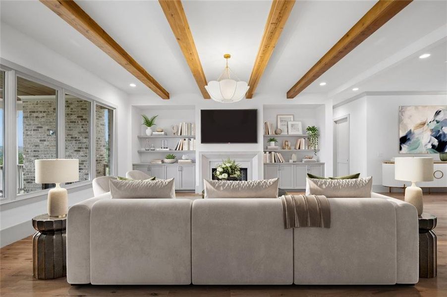 Furnished interior view inside a new home in , Bogart (Image 12).