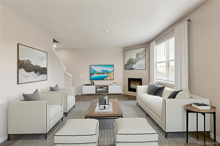 Furnished interior view inside a new home in Spring Valley Ranch, Elizabeth (Image 7).