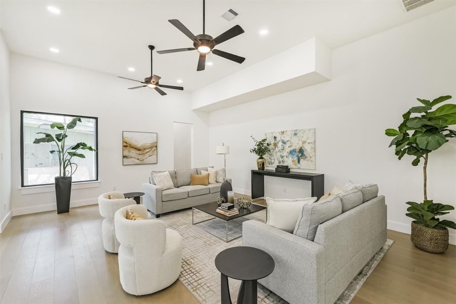 Furnished interior view inside a new home in , Houston (Image 38).