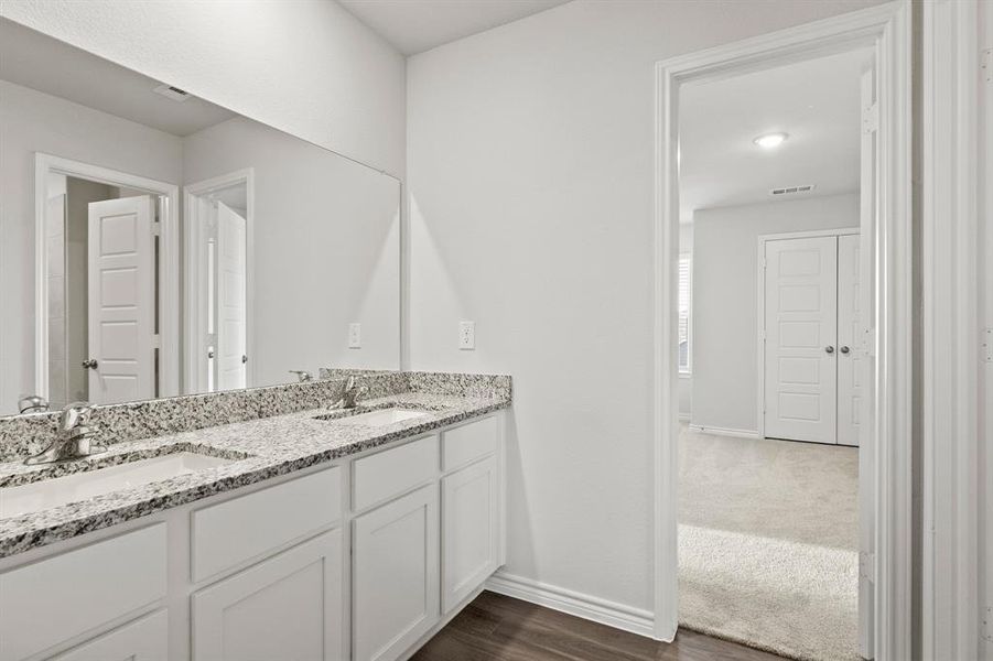 Furnished interior view inside a new home in Retreat at Fossil Creek, Fort Worth (Image 8). Furnished interior view inside a new home in Retreat at Fossil Creek, Fort Worth (Image 8).