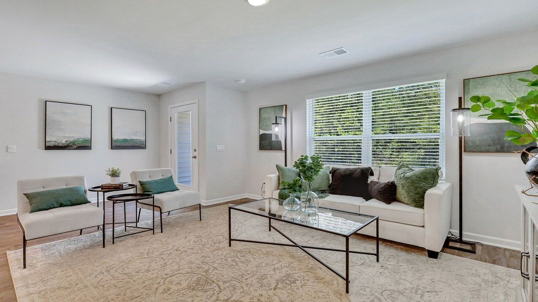 Furnished interior view inside a new home in The Pines at New Hampstead, Bloomingdale (Image 12).