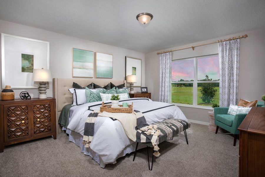 Representative furnished interior of a home built from the 1707 by KB Home in Hillside at Mount Dora, Mount Dora (Image 7).