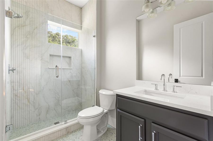 Furnished interior view inside a new home in , Dallas (Image 15).