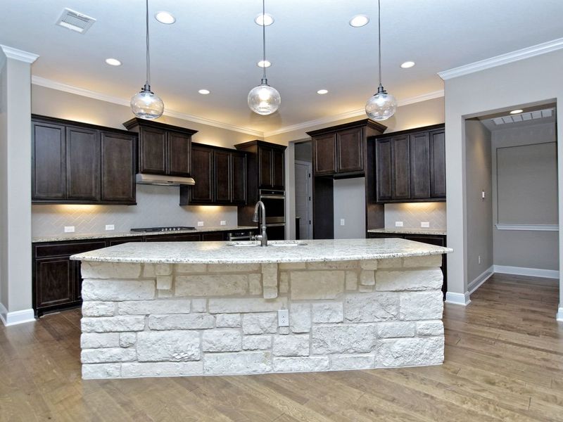 Representative furnished interior of a home built from the Madera II by Giddens Homes in Scofield Farms Estates, Georgetown (Image 263).