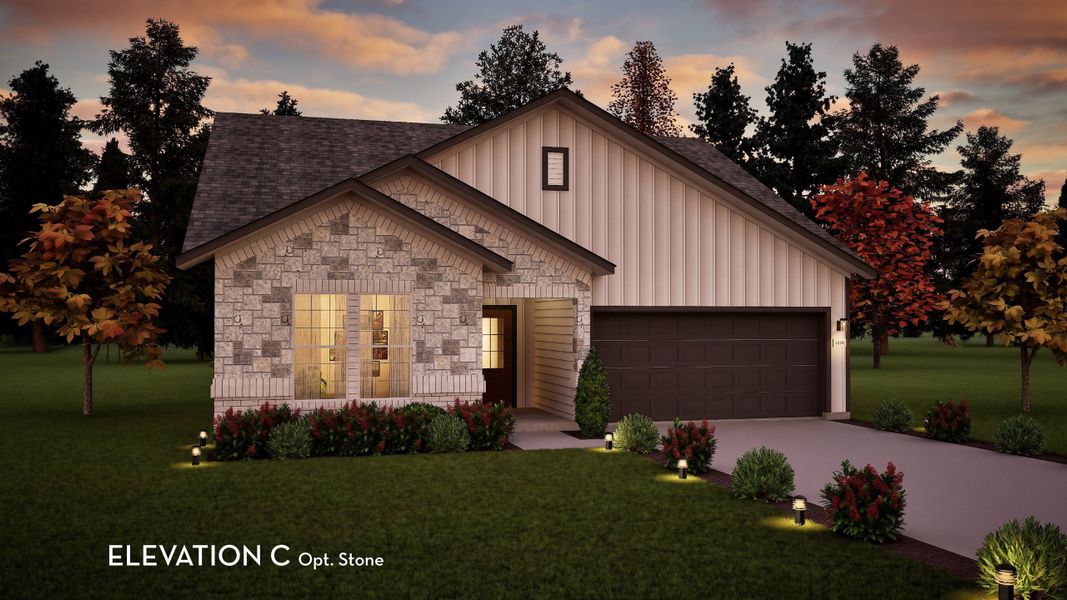 Representative exterior photo of a completed home built from the Creede by CastleRock Communities in Dorris Farm, White House, TN (Image 18).