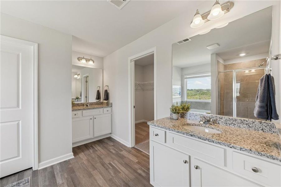 Furnished interior view inside a new home in The Hills at Cedar Creek, Winder (Image 21).