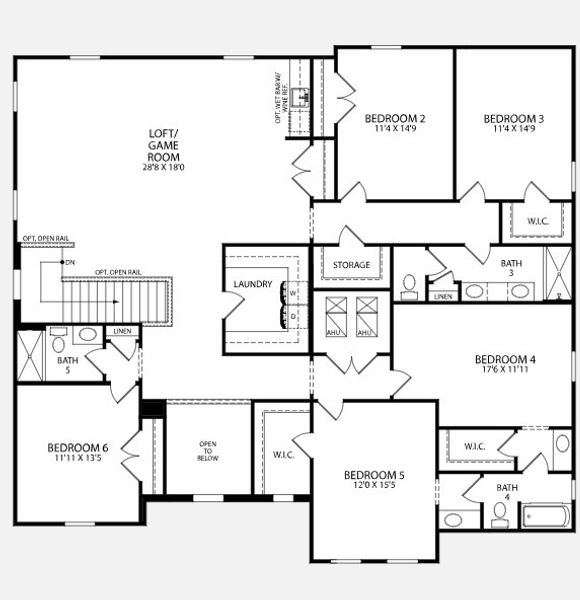 2D floor plan layout for the Verona by Maronda Homes in Port Orange, Edgewater, FL (Image 2). 2D floor plan layout for the Verona by Maronda Homes in Port Orange, Edgewater, FL (Image 2).