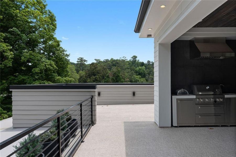 Exterior details and patio area of a home in , Atlanta (Image 27).
