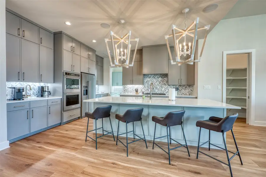 Stylishly kitchen with all the luxurious elements.