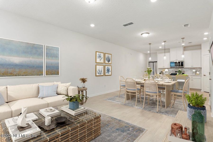 Furnished interior view inside a new home in Brandon Lakes at Silver Landing, St. Augustine (Image 20). Furnished interior view inside a new home in Brandon Lakes at Silver Landing, St. Augustine (Image 20).