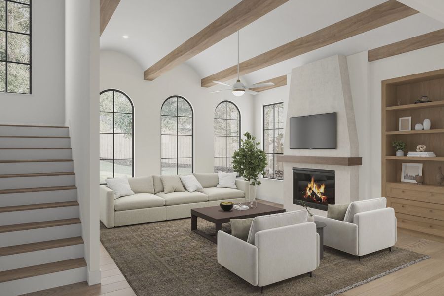 Representative furnished interior of a home built from the The Sienna by Homebound in The Villas at Lakeside, Flower Mound (Image 13). Representative furnished interior of a home built from the The Sienna by Homebound in The Villas at Lakeside, Flower Mound (Image 13).