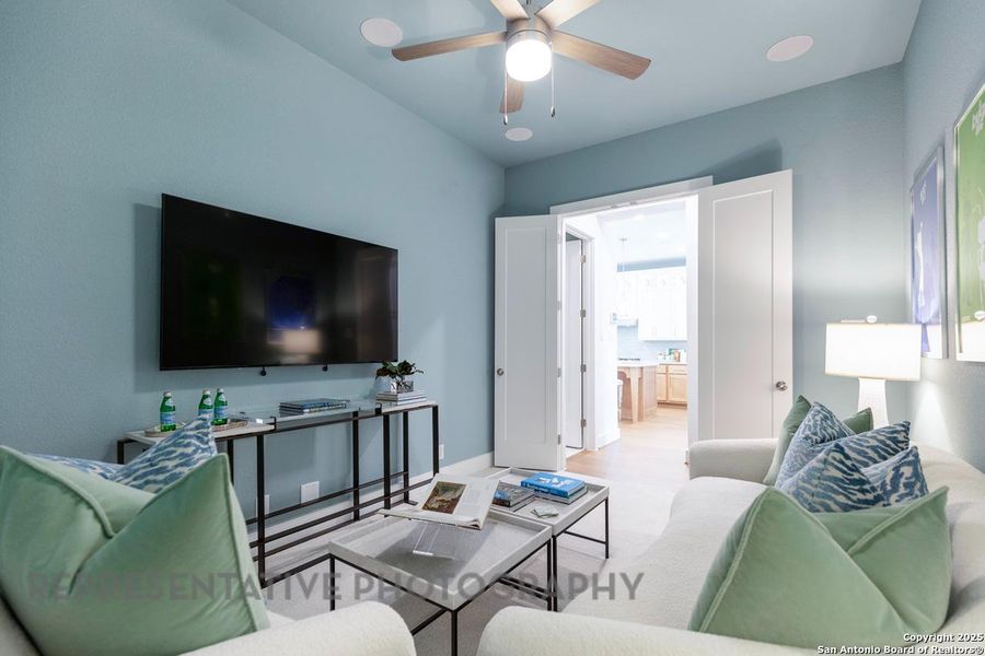 Furnished interior view inside a new home in Weston Oaks, San Antonio (Image 15). Furnished interior view inside a new home in Weston Oaks, San Antonio (Image 15).