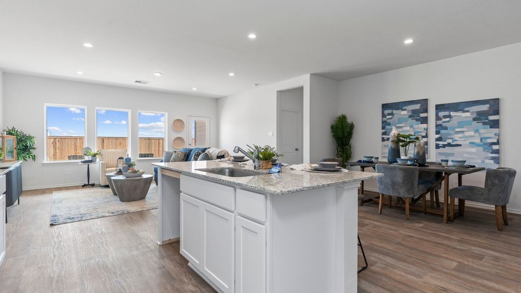 Furnished interior view inside a new home in Tamarron, Fulshear (Image 12).