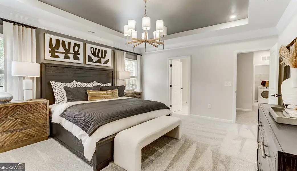 Furnished interior view inside a new home in Bryson Farms, Byron (Image 9). Furnished interior view inside a new home in Bryson Farms, Byron (Image 9).