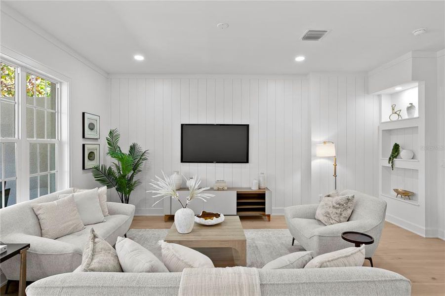 Furnished interior view inside a new home in , St. Petersburg (Image 7).