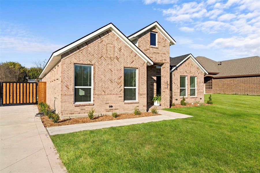 Exterior details and patio area of a home in , Glenn Heights (Image 3). Exterior details and patio area of a home in , Glenn Heights (Image 3).