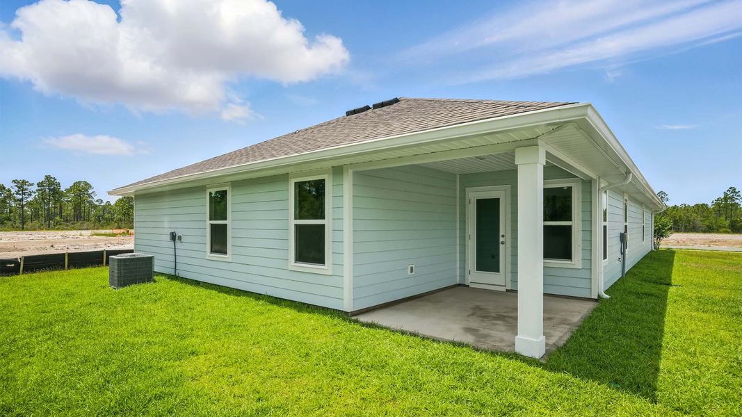Exterior details and patio area of a home in Palmetto Bluff, Port Saint Joe (Image 3).